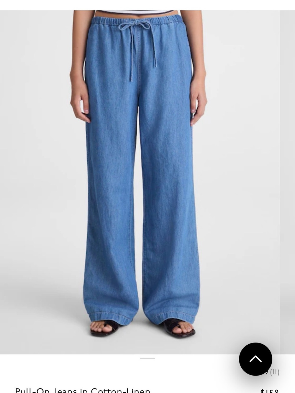 Pull on Jeans in Cotton Linen